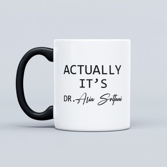 ماگ دستخط پزشک با حک اسم