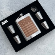 ست قمقمه جیبی طرح چوب کد ۰۲