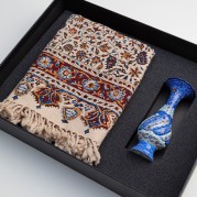 پک گلدان مینا و قلمکاری