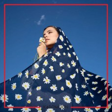 شال بابونه مشكى منگوله دار — نمای ۱