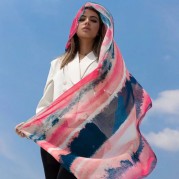 شال طرح ابرنگی