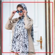 شال سوپرنخ سفید مشکی